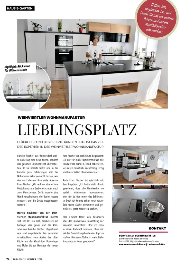 Weinviertler Wohnmanufaktur in der Wein4tlerin 2019